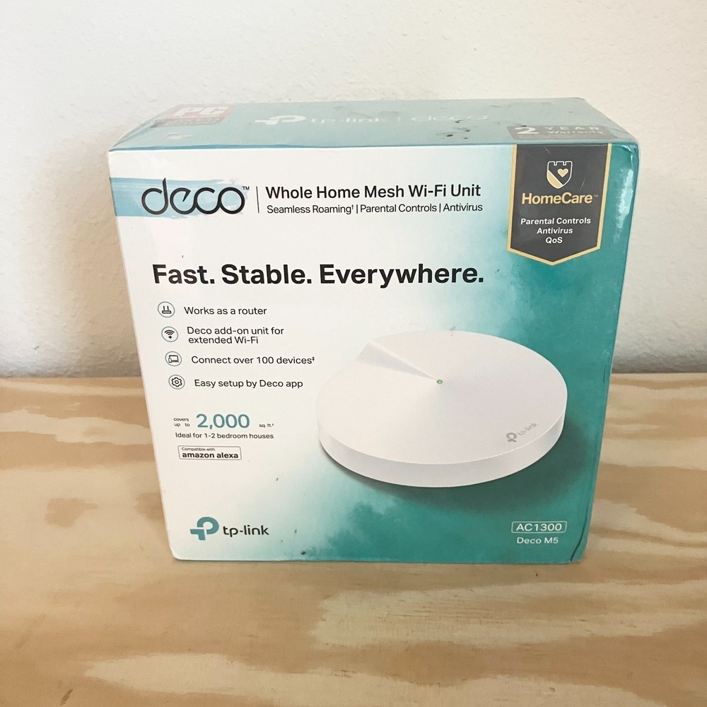 TP-Link Deco M5 AC1300 Whole Home Mesh Wi-Fi System - White